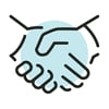 Illustration of a handshake